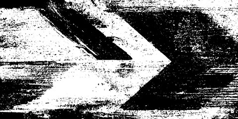 Aufkleber - Seamless double arrow design with photocopy noise texture for creative overlay