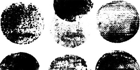 Aufkleber - Seamless halftone dot texture with dry ink effect for distressed design projects