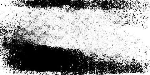 Aufkleber - Seamless halftone dot texture with dry ink effect for artistic backgrounds