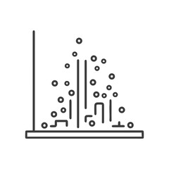 Poster - Abstract Data Visualization: Linear Chart with Circular Data Points