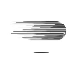Poster - dynamic speed lines: abstract motion graphic in black and white