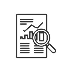 Poster - Data Analysis with Magnifying Glass Icon