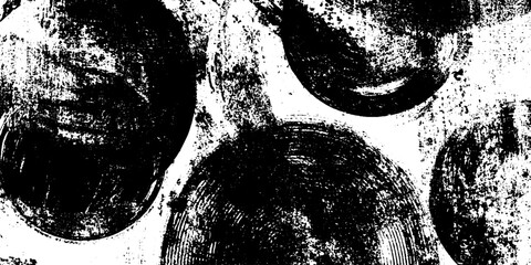 Aufkleber - Seamless round comic bubbles with rough brush texture for grunge design