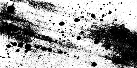 Poster - Seamless splatter texture with spontaneous ink drops for artistic design and backgrounds