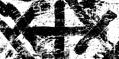 Aufkleber - Seamless tic tac toe grid with sketched grunge texture for graphic design