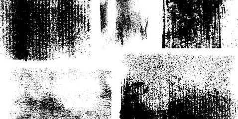 Aufkleber - Seamless underground zine composition with handmade grunge overlay texture