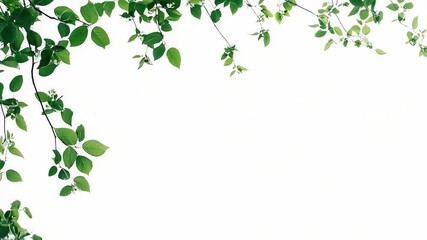 Aufkleber - A lush tree with green leaves against a bright white sky