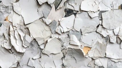 Poster - A close-up shot of peeling paint on a worn-out wall