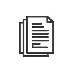 Poster - Stacked Documents Icon: Simple, Bold, and Modern Design