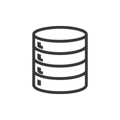 Poster - Minimalist Database Icon: Clean, Modern, and Scalable Vector Illustration