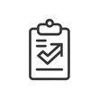 © NikahGeh - Clipboard with Upward Arrow: Business Growth Icon in Dark Gray
