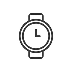 Poster - Minimalist Watch Icon: Clean Design, Timepiece Symbol, Modern Style