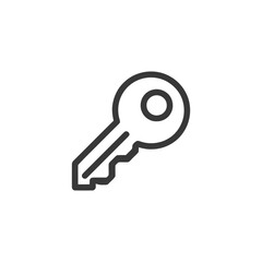 Poster - Minimalist Key Icon: Security, Access, and Unlock Symbol