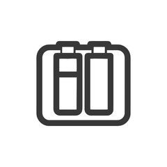 Poster - Minimalist Battery Icon: Modern Design, Clean Lines, Digital Symbol, Energy Concept.