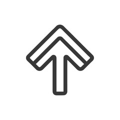 Poster - Bold Arrow Icon: Upward Direction, Modern Design, Minimalist Style
