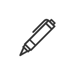 Aufkleber - Minimalist Pen Icon: Sleek Design for Writing and Creativity