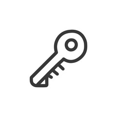 Poster - Minimalist Key Icon: Security, Access, and Modern Design