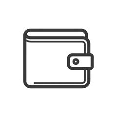 Poster - Minimalist Wallet Icon: Clean Lines, Modern Design, Financial Symbolism