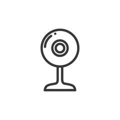 Poster - Minimalist Webcam Icon: Modern Technology for Video Communication