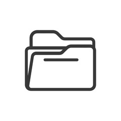 Poster - Simple Folder Icon: Clean, Minimalist Design for File Management
