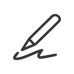 Poster - Simple Stylus Icon: Writing, Drawing, and Creative Expression