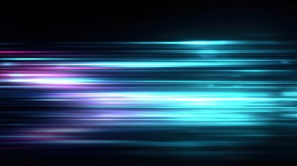 Poster - Dynamic Motion Blur Background with Light Streaks in Bright Vibrant Colors for Futuristic Technology Design and Digital Art Composition