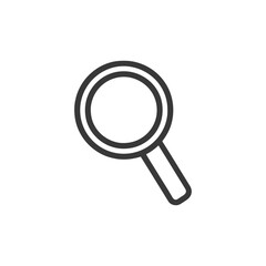 Poster - Minimalist Magnifying Glass Icon: Sleek Design for Search and Discovery