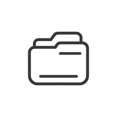 Poster - Minimalist Folder Icon: Clean, Modern Design for File Management