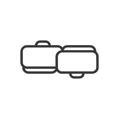 Poster - Minimalist Suitcase Icon: Connected Luggage for Travel Design