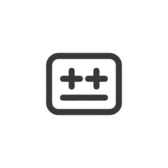 Poster - Minimalist Plus Sign Icon: Modern, Simple, and Geometric Design.