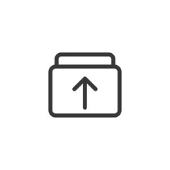 Poster - Upload Icon: Simple, Modern, Minimalist Design with Arrow Up