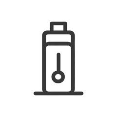 Poster - Minimalist Black Outline Icon of a Water Filter Pitcher
