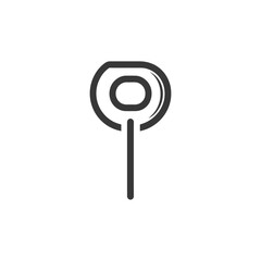 Poster - Minimalist Lollipop Icon: Simple, Clean, and Modern Design Element