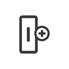 Poster - Add New Battery Icon: Modern, Minimalist Design for Power and Energy Solutions