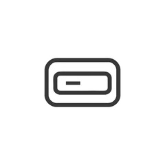 Poster - Minimalist USB-C Port Icon: Sleek, Modern, and Tech-Forward Design