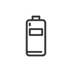 Poster - Minimalist Battery Icon: Clean, Modern Design on White Background
