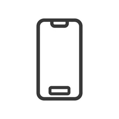 Poster - Minimalist Smartphone Icon: Modern Technology, Clean Design, Mobile Device