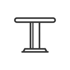 Poster - Minimalist Table Icon: Modern Furniture Design with Clean Lines