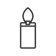 Poster - Minimalist Candle Icon: Simple, Elegant, and Modern Design
