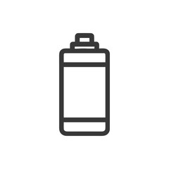 Poster - Minimalist Spray Bottle Icon: Clean Line Art on White Background