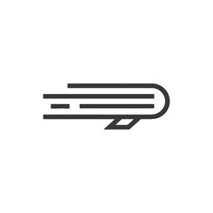 Poster - Minimalist Book Icon: Simple Line Art Design on White Background
