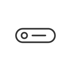 Poster - Toggle Switch Icon: Minimalist Design with Rounded Edges and Clean Lines