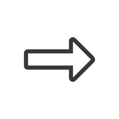 Poster - Bold Right Arrow Icon: Simple, Modern, and Directional Graphic Element