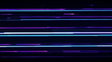 Wall Mural - dynamic neon lines flowing horizontally in futuristic digital animation.