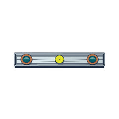 Poster - Minimalistic spirit level design on white background