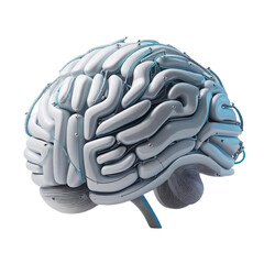 Fototapete - Artificial intelligence brain concept with neural network 