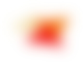 Poster - Abstract layered design with vibrant warm colors and a flowing organic shape on black background