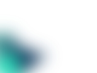 Poster - Abstract layered gradient design with vibrant teal and blue colors against black background