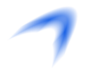 Poster - Abstract blue and white curved shape design on a black background with gradients