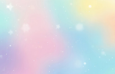 Poster - Abstract pastel background with blurry gradient color. Ombre style mix of rainbow colors. Gentle, smooth wallpaper design for web sites, social media. Simple, girly backdrop, modern presentation for